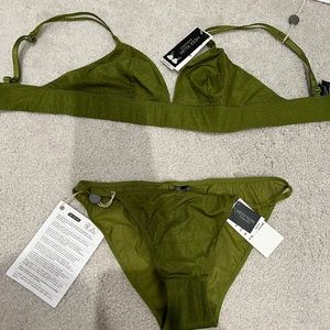 Green underwear set, heidi klum never worn
